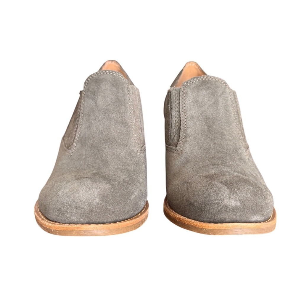 Earth‎ Jalin Suede Ankle Boots Gray Block Heel Western Women's Size 8.5W - Picture 3 of 9